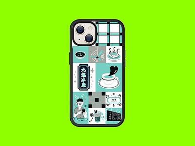 Essence of Hong Kong - Design 1 cha chaan teng cha chaan teng vibes hk hkg hong kong hong kong culture hong kong design hong kong designer hong kong food hong kong illustration hong kong illustrator hong kong style hong kong vibes phone case design phone case illustrations