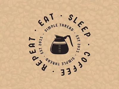 National Coffee Day beans black brown coffee coffee beans coffee pot national coffee day pot roundel tan