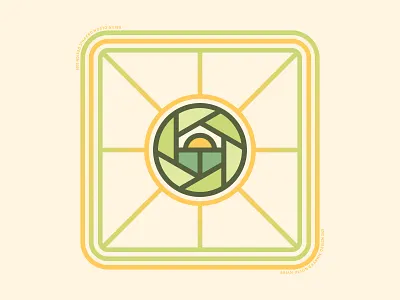 Natural Aperture Logo Concept brand branding clean design graphic design icon illustration logo minimal vector