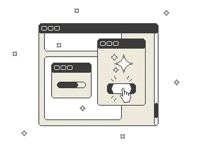 Drag & Drop Illustrations 👾 art click colorful design download drop grag illustration kapustin loading pixel resources set vector