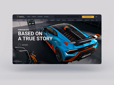 Lamborghini Landing Page buy sell car clean creative dealership lamborghini landing page moredn newport sports ui ux vehicle website