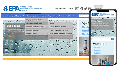 EPA.gov Case Study design thinking em empathy map protptypes ui user journey ux