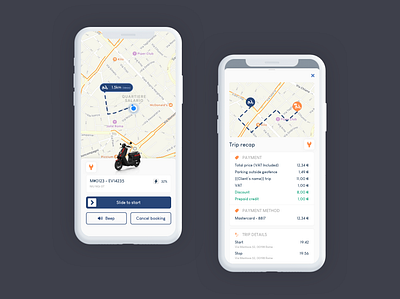 Refactoring our Mobility Sharing app app design fun design ios design map design mobile mobile interface mobility neumorphic neumorphic mobile app sharing ui design ux uxui
