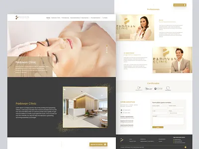 Clinic - Homepage branding clinic design landingpage medicine minimal modern onepage site ui ux web