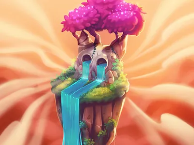 A lone Island 2dart digitalpainting drawing gameart gameartist illustration photoshop