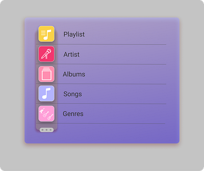 Music app Components colors emotional design graphic design icons product design typography ui uiux ux visual design