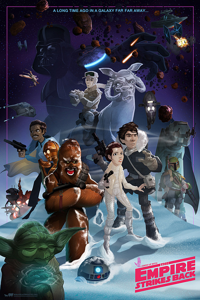 I grew up with... character concept design digital 2d illustration starwars