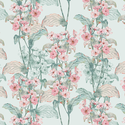 Watercolor hand painted floral seamless pattern design fabrics flowers seamless pattern watercolor