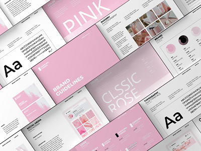 ROSALIA - Brand Guidelines Template agency brand brand guide template brand guideline brand guidelines brand identity brand manual branding business profile canva template company profile graphic design guidelines marketing plan minimal branding photography pitch deck powerpoint startup typography