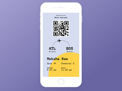 Boarding Pass - DailyUI #024 airport app boardingpass daily dailychallenge dailyui design dribbblers fly flying interfacedesign travel traveler ui uidesign uiux user experience ux uxdesign uxdesigner