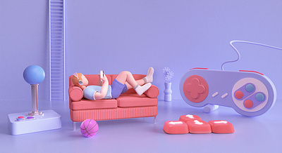 joy 3d character cinema4d design illustraion illustration octane