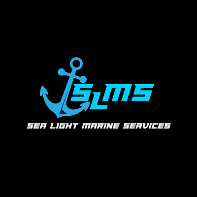 Sea Light Marine Services - Logo & Identity anchor branding graphic design illustration logo ship company logo typography vector