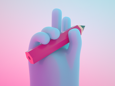 3d hand illustration 3d cinema4d hand illustration