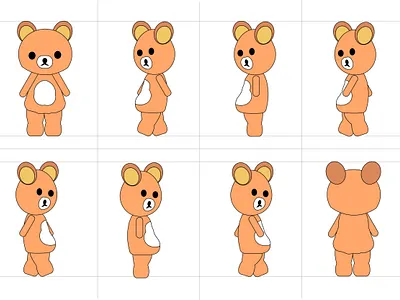 Mascot Cartoon Character Pose Design for Animation animation cartoon character design graphic design illustration mascot mouse cartoon mouse vector vector walk walking pose