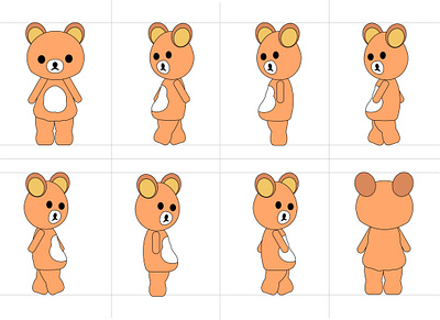 Mascot Cartoon Character Pose Design for Animation animation cartoon character design graphic design illustration mascot mouse cartoon mouse vector vector walk walking pose