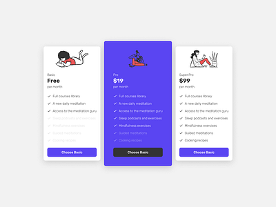 Price Plans design figma ui ux