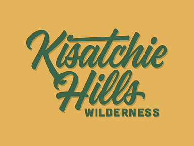 Kisatchie Hills Wilderness design typography