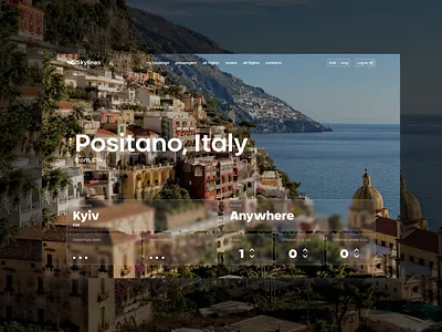 Skylines design ui ux website
