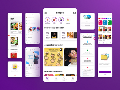 Ahazou mobile app android content figma icon illustration ios mobile mobile app ui ux vector