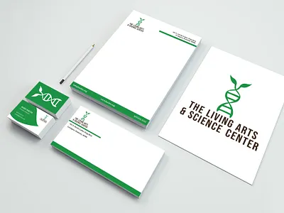 Arts Center Branding arts and science bold branding bright design fun graphic design green illustrator indesign layout layout design logo playful