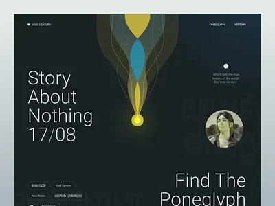 Landing page exploration - Robin Chan animation landing page motion graphics nico robin one piece ui website