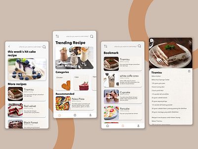 Recipes App app design ui