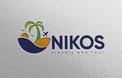 Nikos Logo branding design graphic design logo