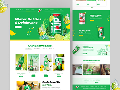 7Up Company Web UI Redesign 7 up home page 7up bottle bottle web branding ecommerce ecommerce landing page design figma figma deisgn figma mockup graphic design homepage landing page landing page design redesign ui ui designer visual designer web page website redesign