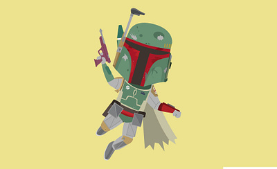 Boba character design disney illustration jerrod maruyama star wars vector