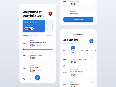 Task Management Mobile App app calendar clean management mobile plan planing planner product design project reminder schedule task task management to do to do app to do list ui uiux ux