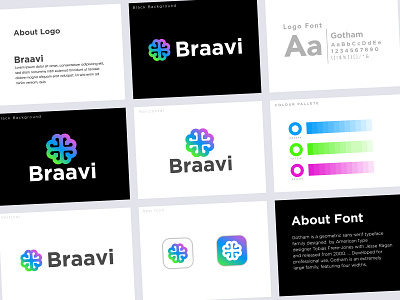 Braavi modern logo abstract design abstract logo brand identity branding branding design graphic design letter logo letter logo design logo logo design logo folio logo maker logo mark logotype minimal modern logo monogram tech logo technology visual identity