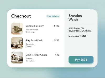 checkout animation card cart checkout delivery graphic design motion graphics payment price ui web