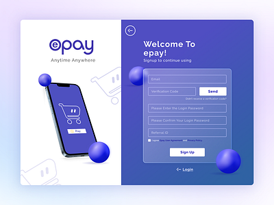 ePay Sign Up Form Re-Design | Sign up Form Design | Figma Design akanksha appui design figma figmadesign illustration productdesign register form registration form sign up form sign up page signup signup form signupdesign signupform ui uxui vector illustration vectorlo