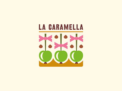 La Caramella | Branding apple bow branding cafe caramel chocolate fruit logo nuts pattern sweets
