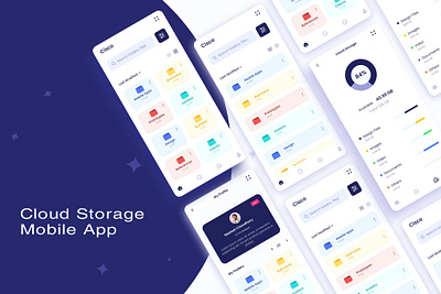 Cloud Storage App Concept app design design mobile app design ui ux design ui design ui ux uiux design ux design