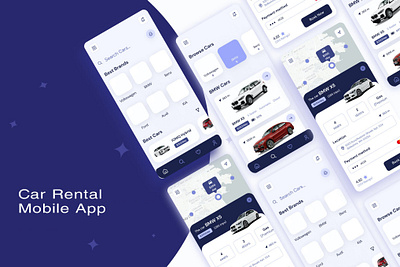 Car Rental Mobile App app design design mobile app design ui ux design ui design ui ux uiux design ux design