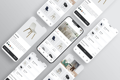 Furniture E-Commerce App UI app design design mobile app design ui ux design ui design ui ux uiux design ux design