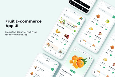 Fruit E-Commerce App UI app design design mobile app design ui ux design ui design ui ux uiux design ux design