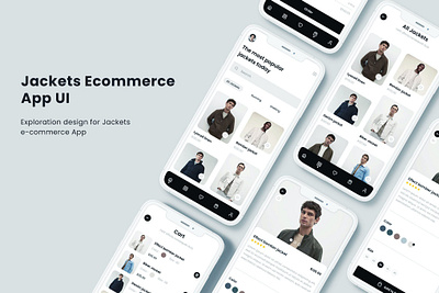 Jackets E-commerce App app design design mobile app design ui ux design ui design ui ux uiux design ux design