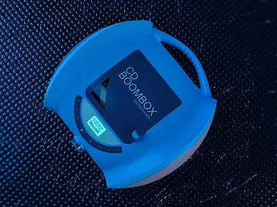 CD Boombox Visualization 3d 3d illustration 3d modeling 3d rendering boombox cad modeling cd design device device modeling device visualization music product rendering product visualization sond sound box