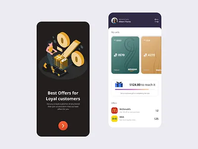 Loyalty Cashback App Concept app app ui best design best dribble shot best shot best ui best ui design cashback clean dribble best shot finance finance tech fintech minimal money payment savings ui ui design ux