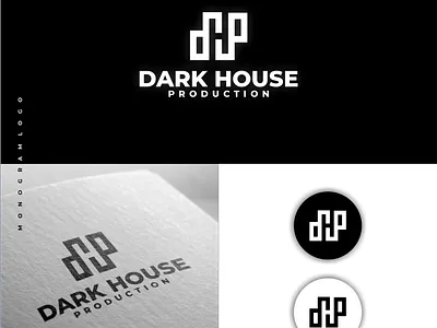 Dark House Production branding films graphic design logo logodesign logotype monogram movies productionhouse symbol vector