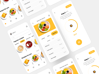 RECIPE. DAILY UI 040 040 daily ui daily ui 040 food food app interface mobile interface recipe ui ux