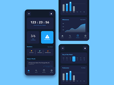 Accountability App (Template) android app design application branding creative creative app design design designer ios mobile mobile app design ui design ui trends user experience user interface web design