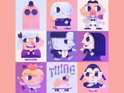 The Addams Family cartoon figma figma illustration illustration vector