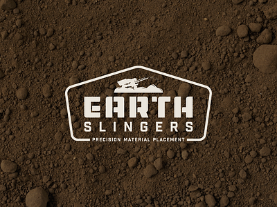 Earth Slingers | Logo badge brand branding construction dirt earth earthy equipment icon illustration logo logo design vector