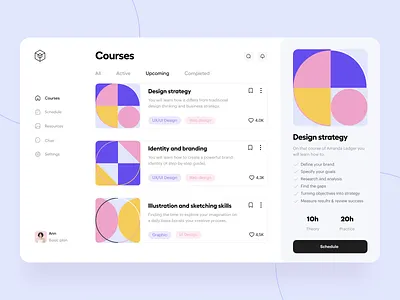 Learning platform - Web app concept dashboard ponee ui design web application