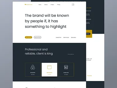 PacmanStudio Web Profile company design graphic design ui ux web profile