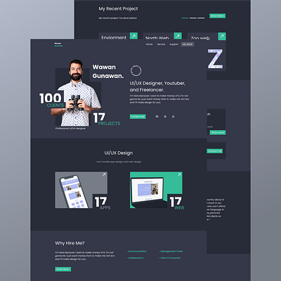 Portofolio Web Design design graphic design portofolio ui ux web design