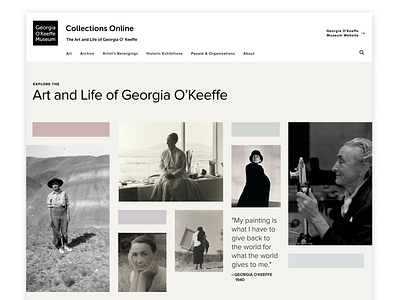 O'Keeffe homepage (my choice) brian white graphic design graphics hero ui ux web web design website